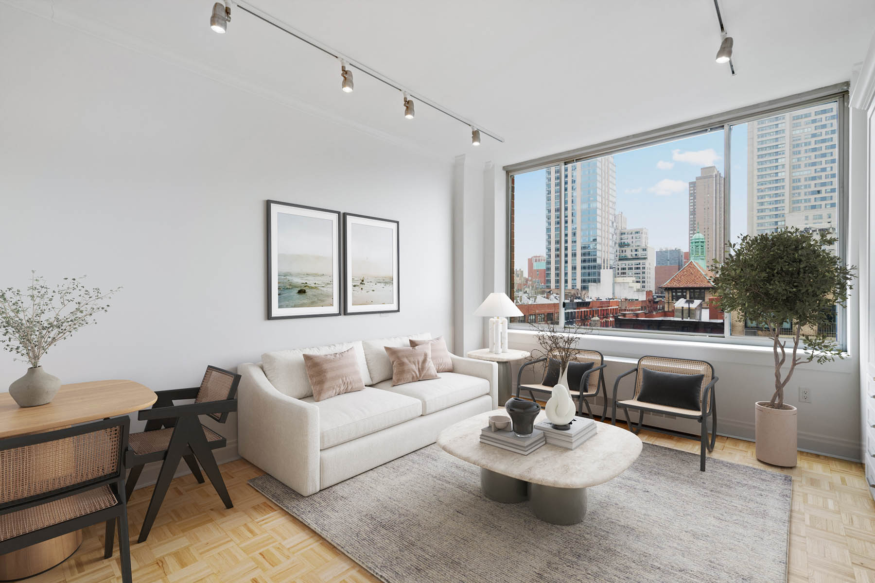 virtual staging in living room